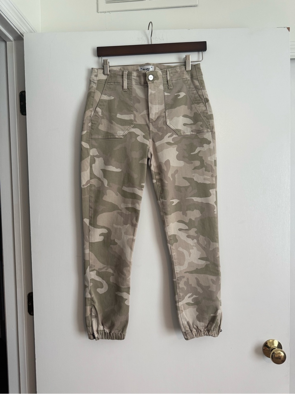 PAIGE Camo Cargo Pants - Olive & Beige